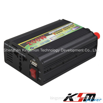 Car Power Inverter 200W DC to AC Modify Sine Wave Solar Inverter/Generator with USB Socket